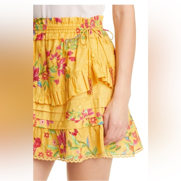 NWT FARM RIO Flower Dream Tiered Cotton Skirt size Medium - Picture 4 of 10